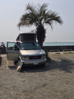 klaus the camper van in Shimoda